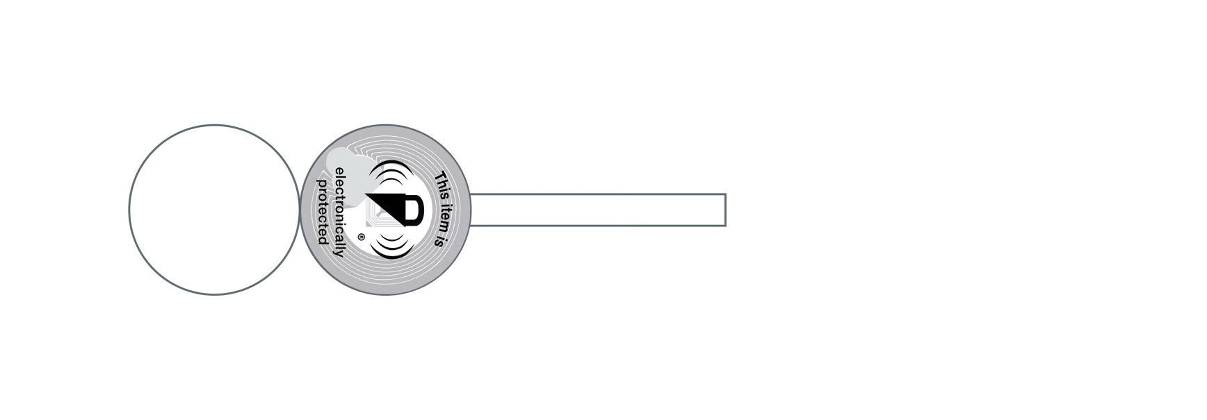 Etiquette antivol Micro Flex Ronde Checkpoint