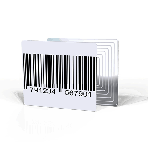 Étiquettes en papier 3x4 - Premium - RF - 8,2 MHz - Code-barres - Désactivables - 1 000 pièces sur un rouleau