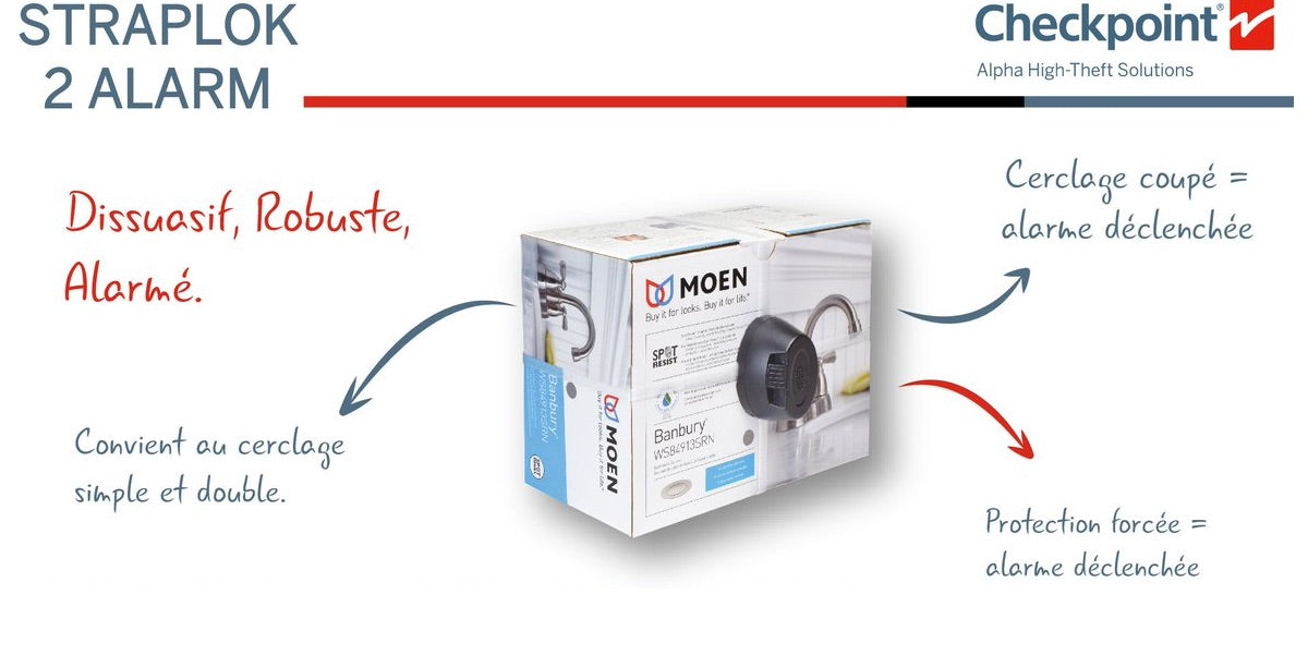 Antivol électronique Straplok à poser sur cerclage traditionnel