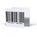 Étiquettes antivol RF 4×4 à faux code-barres avec circuit visible — ARFE-44D08200BC